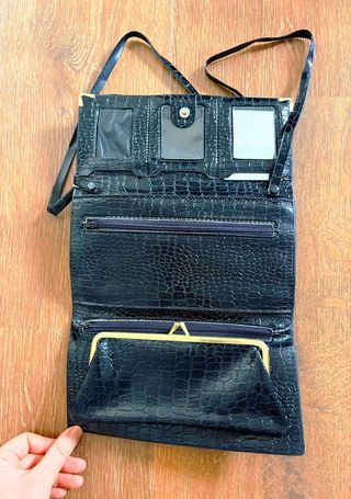 Bolso cartera larga negra