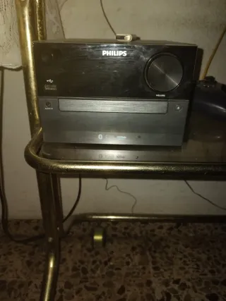 Microcadena Philips Negra con Bluetooth