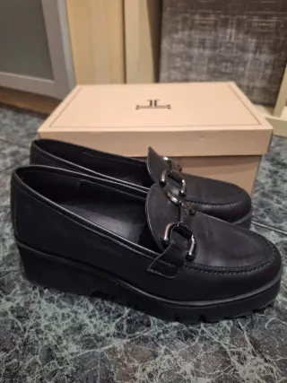 Mocasines LaTouche Negros con Hebilla