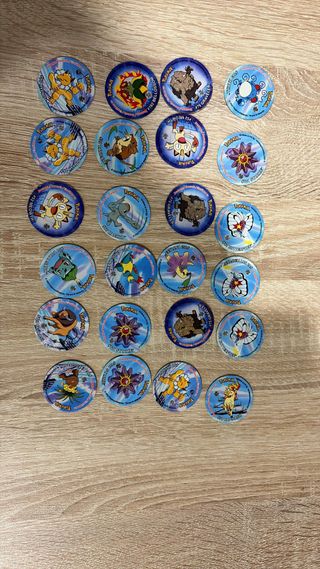 Tazos Pokémon League 2 con pegatina