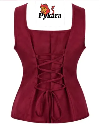 Corsé negro con cordones talla S