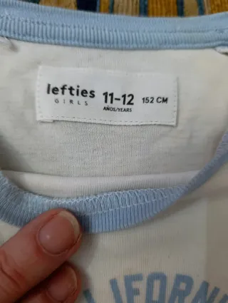 Blusa California USA Lefties 11-12 anos