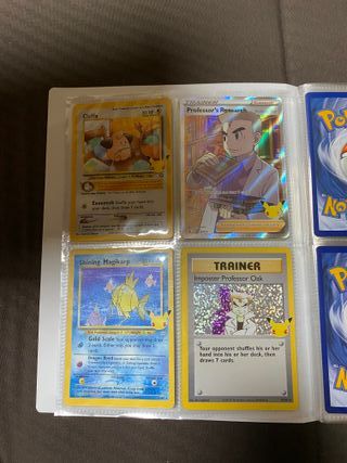 Lote Cartas Pokémon 25 Aniversario
