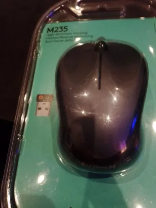 Ratón Inalámbrico Logitech M235 Negro/Gris