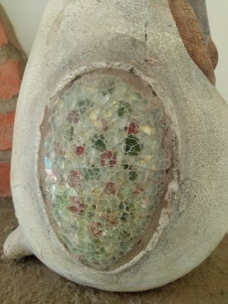 Statuetta di Gufo in Pietra con Incastonatura