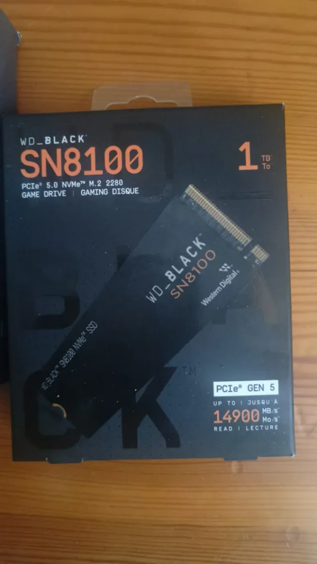 WD_BLACK SN8100 1TB PCIe 5.0 NVMe M.2 SSD
