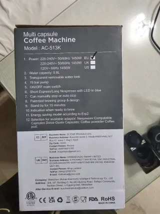 KOTLIE Cafetera 4 en 1 – 19 Bar – Multi cápsulas