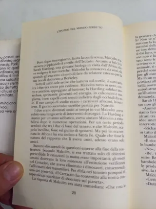 Il mondo perduto Crichton Garzanti prima edizione