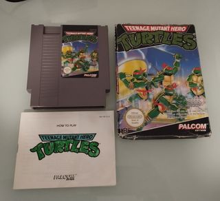NES tortugas ninja Cartucho,Cajay manual