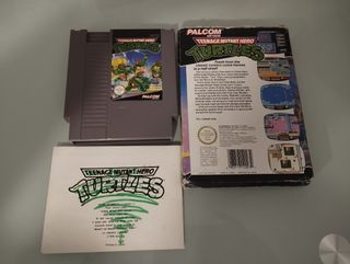 NES tortugas ninja Cartucho,Cajay manual