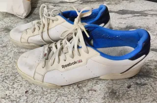 Zapatillas Reebok Clásicas Blancas y Azules