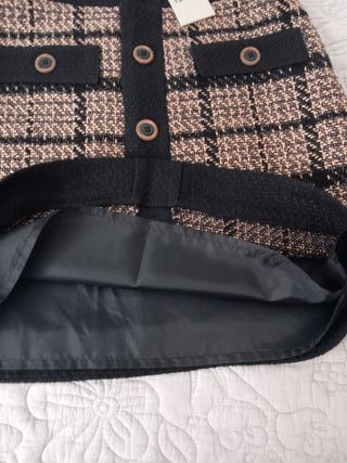 Falda de cuadros tweed Trucco