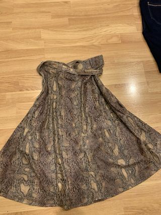 Falda vintage estampado serpiente