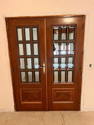 Puerta madera maciza 10 unidades