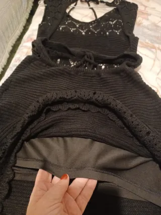 LOCURA HOOOOY! Vestido negro Camaleonica Talla M