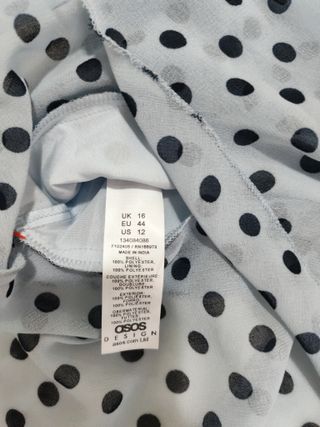 Vestido ASOS lunares azul