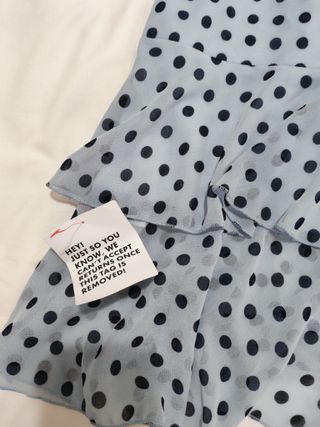 Vestido ASOS lunares azul