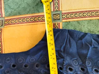 Vestido azul con cuello Peter Pan