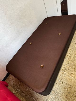 Canapé 90x190 con cabecero rosa