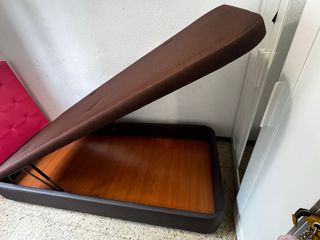 Canapé 90x190 con cabecero rosa