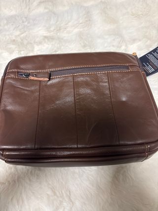 Bolso de piel Bullcaptain marrón