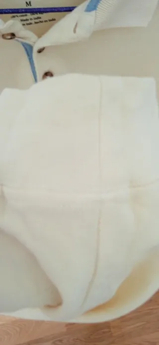 Polo Quiksilver manga larga hombre beige