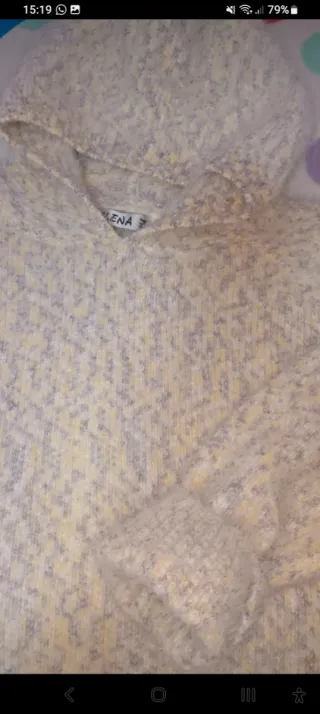 Sudadera niña punto jaspeado capucha Talla13/158