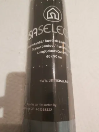 Alfombra bambú SASELEC 60x90 cm