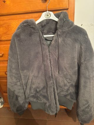 Chaqueta Reversible Zara Gris