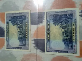 Billetes antiguos Banco de España 100 Pesetas y ..