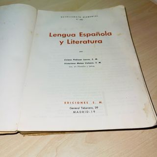 Libro antiguo Lengua Española y Literatura 4° 1967