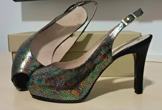 Zapatos mujer Ana Roman tacón fiesta plataforma