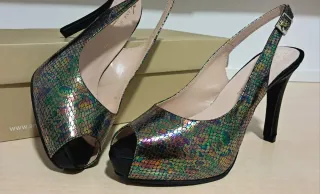 Zapatos mujer Ana Roman tacón fiesta plataforma