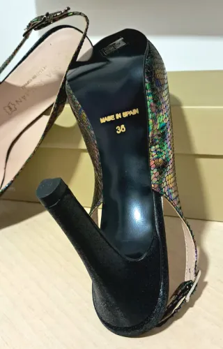 Zapatos mujer Ana Roman tacón fiesta plataforma