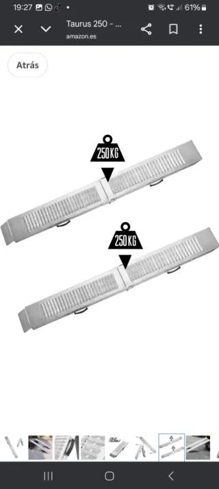 Rampa para remolque motos y vehículos