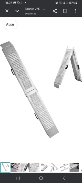 Rampa para remolque motos y vehículos