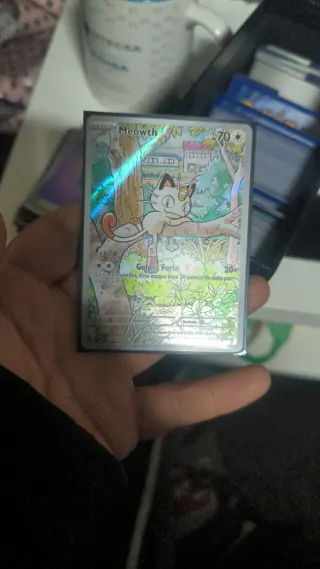 Carta Pokémon Meowth full art rare