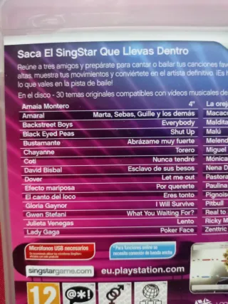 Singstar + Dance. PS3