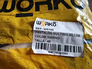 Pantalón de trabajo azul