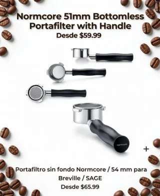 Portafiltro Normcore 54mm 3 orejas