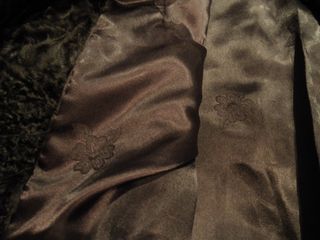 Abrigo de astracán negro