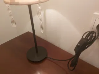 Lámpara de mesa beige y marrón 40cm