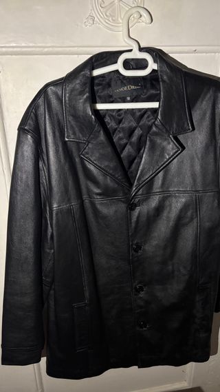 Chaqueta de cuero Canoe Dream Negra Talla 58