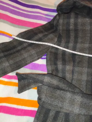 Abrigo Cuadros Zara Talla S como nuevo