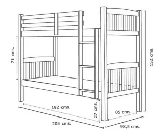 Literas de madera nuevas