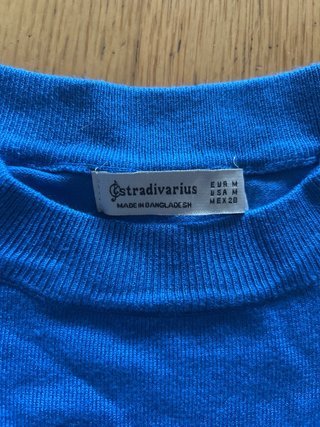 Jersey Stradivarius azul talla M