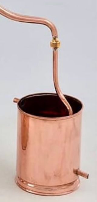 Destilador Alambique con Serpentín Cobre
