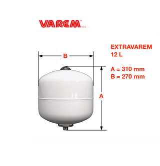 VAREM Vaso Expansión Extravarem 12L ACS