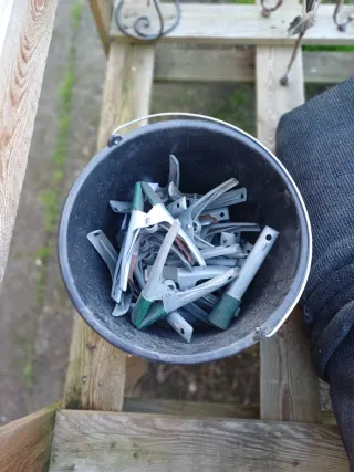 Puesto de mercadillo hierro desmontable