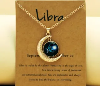 Collana Bilancia Luna e Stelle